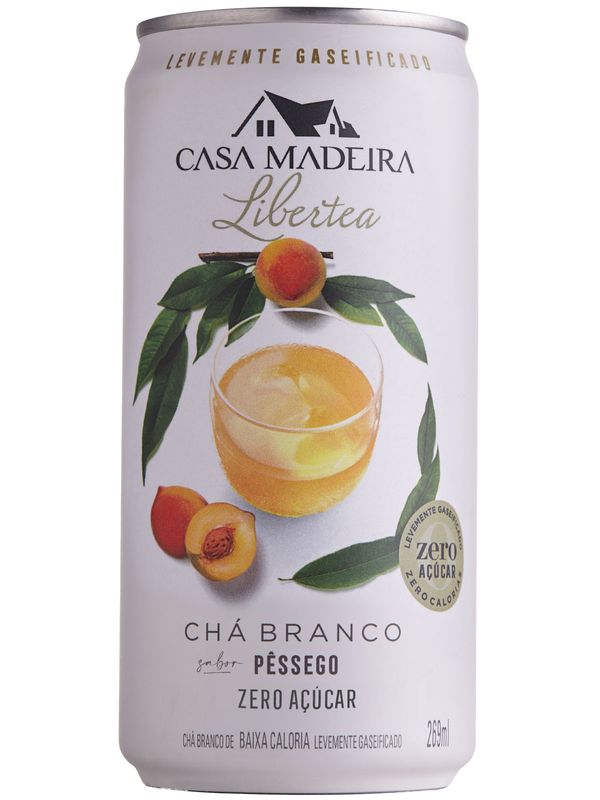 Chá Branco com Pêssego Lata 269ml - Famiglia Valduga